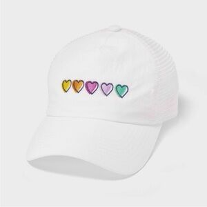 NWT Adult Disco Hearts Wave Embroidered Baseball Hat- Roller Rabbit x Target